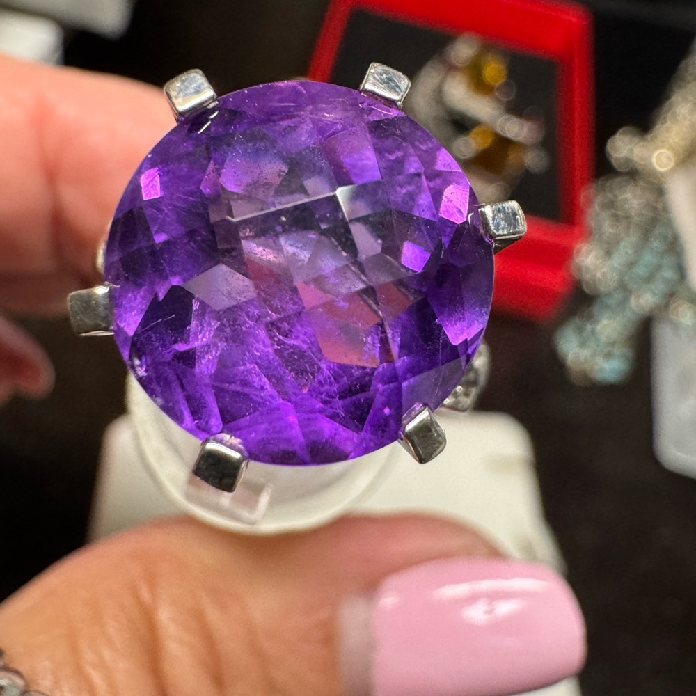Vintage Purple Gemstone Ring